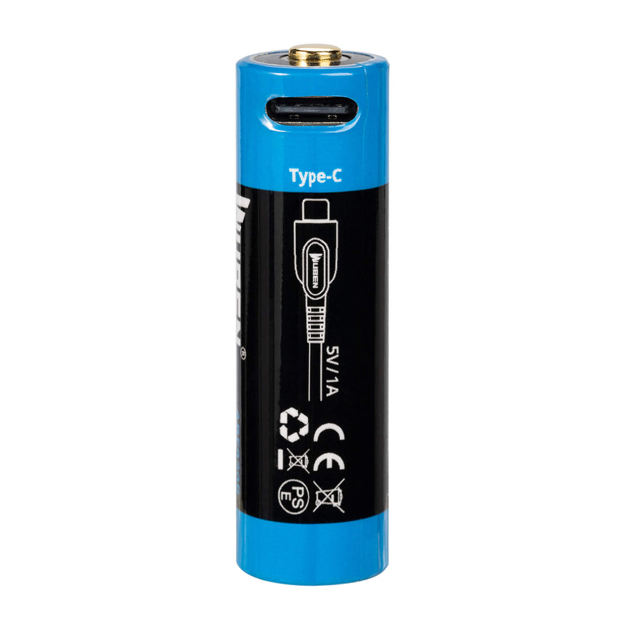 WUBEN 14500 920mAh Type-C Battery For E8