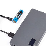 WUBEN 14500 920mAh Type-C Battery For E8, view 3