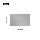 xTool 0.02" Stainless Steel Metal Business Cards (15pcs), view 3