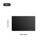 xTool 0.03" Black Aluminum Business Cards (15pcs), view 3