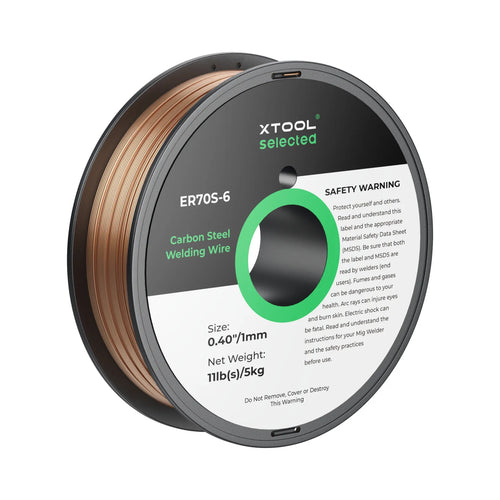 xTool 0.04" ER70S-6 Carbon Steel Welding Wire 11 lb Spool (5kg)
