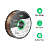 xTool 0.04" ER70S-6 Carbon Steel Welding Wire 11 lb Spool (5kg), view 3