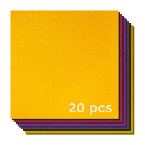 xTool 1/25" 10-Color Felt Fabric Squares (20 pcs)