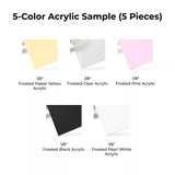 xTool 1/8" Frosted Acrylic Sample Set (5pcs), view 4