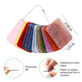 xTool 1/8" Glitter Acrylic Sample Set (13pcs), view 3