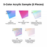 xTool 1/8" Iridescent Acrylic Sample Set (5pcs), view 4