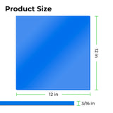 xTool 1/8" Light Blue Mirror Acrylic Sheet (5pcs), view 3