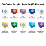 xTool 1/8" Mirror Acrylic Sample Set (10pcs), view 4