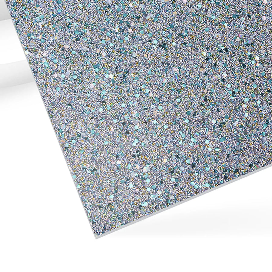 xTool 1/8" Silver Sparkle Glitter Acrylic Sheet (3pcs)