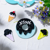 xTool 1/8" Sprinkles Glitter Black Acrylic Sheets (3pcs), view 2