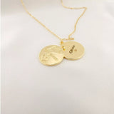 xTool 18K Gold Plated Round Lettering Pendant (10pcs), view 2