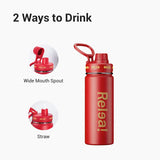 xTool 20oz Stainless Steel Water Bottle with Spout Lids, view 5