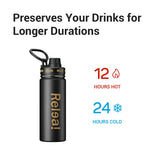 xTool 20oz Stainless Steel Water Bottle with Spout Lids, view 6