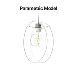 xTool Acrylic Disc DIY Pendant Light Kit, view 3