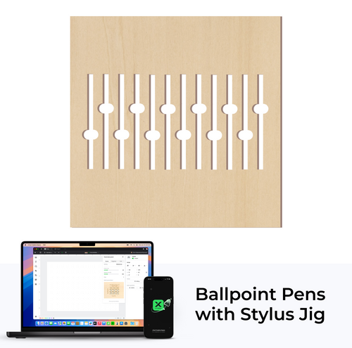 xTool Ballpoint Pens with Stylus JIG File