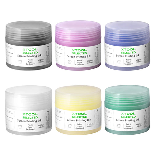 xTool Basic Color Screen Printing Ink Set (6 Colors)