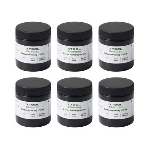 xTool Basic Color UV Screen Printing Ink Set (6 Colors)