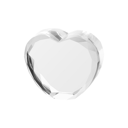 xTool Beveled Faceted Heart-Shaped K9 Crystal (1pcs)