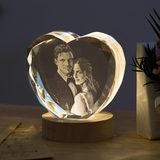 xTool Beveled Faceted Heart-Shaped K9 Crystal (1pcs), view 2