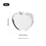 xTool Beveled Faceted Heart-Shaped K9 Crystal (1pcs), view 3