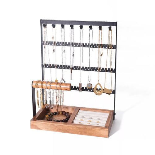 xTool Black 5-Tier Jewelry Display with Ring Tray