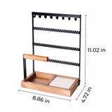 xTool Black 5-Tier Jewelry Display with Ring Tray, view 3
