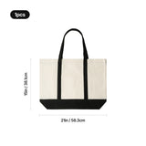 xTool Black Canvas Tote Bag with an External Pocket (1pcs), view 3