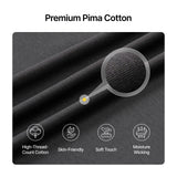 xTool Black Stain-Resistant Pima Cotton T-Shirt, view 5