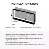 xTool Black to Silver License Plate Frames (2pcs), view 4
