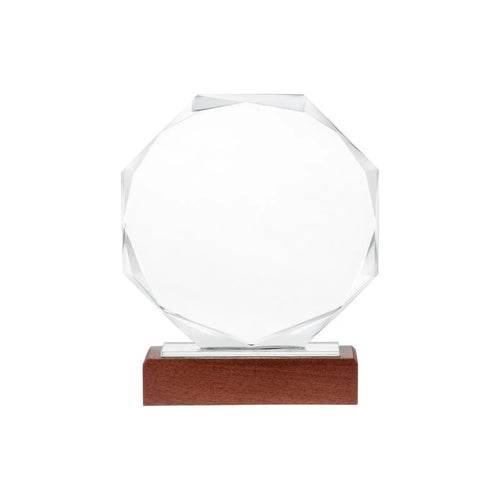 xTool Blank Octagonal Crystal Award Trophy (1pcs)