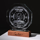 xTool Blank Octagonal Crystal Award Trophy (1pcs), view 2