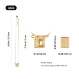 xTool Brass Camera Photo Necklace (3pcs), view 3