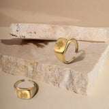 xTool Brass Square Signet Rings (3pcs), view 2