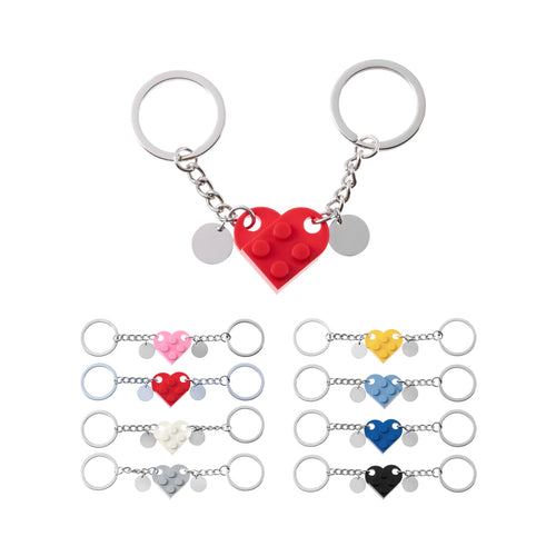 xTool Brick Heart Initial Keychain Set (8pcs)