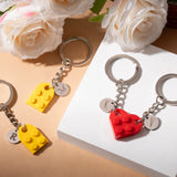 xTool Brick Heart Initial Keychain Set (8pcs), view 2