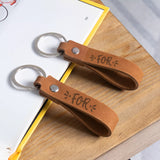 xTool Brown Genuine Leather Slim Keychain (10pcs), view 2