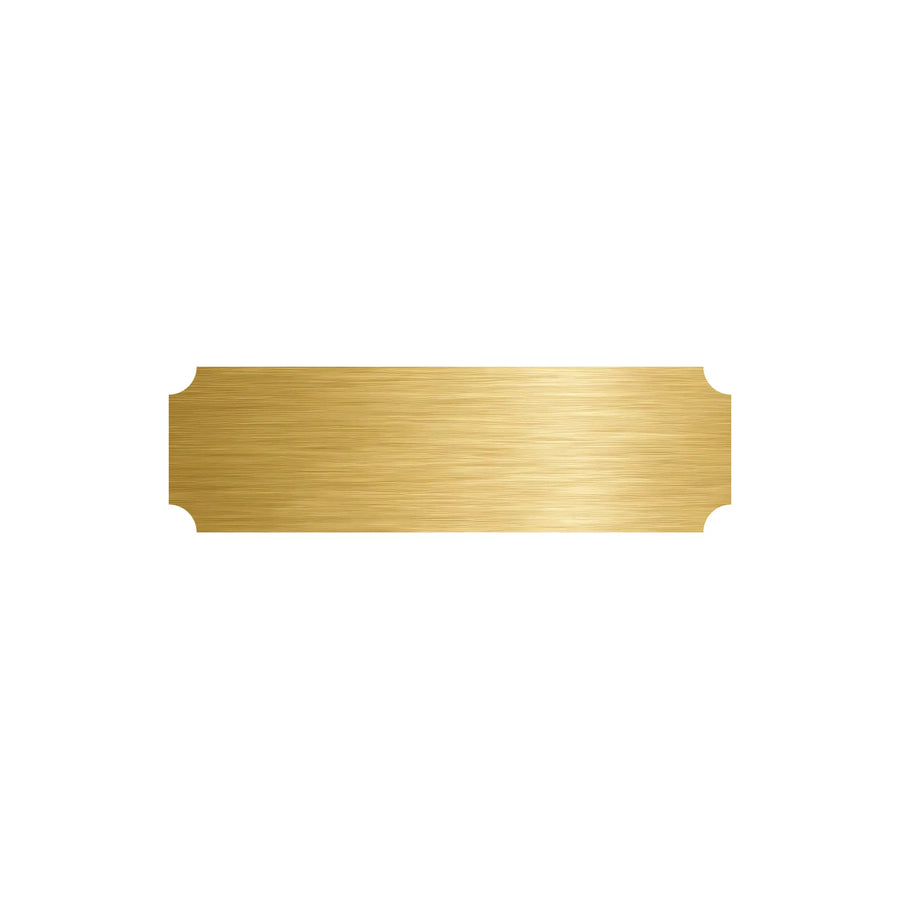 xTool Brushed Gold Stainless Steel Blank Name Plates (15pcs)