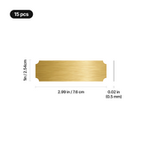 xTool Brushed Gold Stainless Steel Blank Name Plates (15pcs), view 3