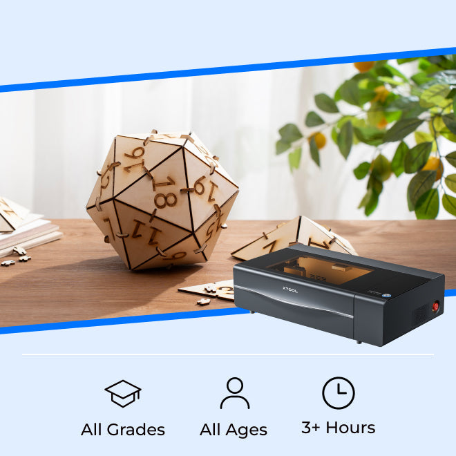 Make a Polyhedral Dice with xTool P2