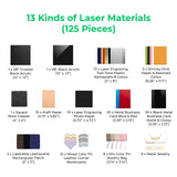 xTool F1/F2 Material Explore Kit (125pcs), view 3