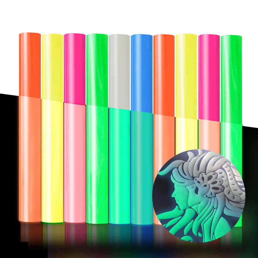 xTool Glow in the Dark Puff Vinyl Heat Transfer 3D (10pcs)