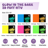 xTool Glow in the Dark Puff Vinyl Heat Transfer 3D (10pcs), view 3