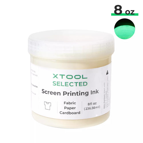 xTool Glow in The Dark Screen Printing Ink (8oz)