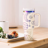 xTool 40oz Glow in the Dark Stainless Steel Tumbler with Handle, view 5