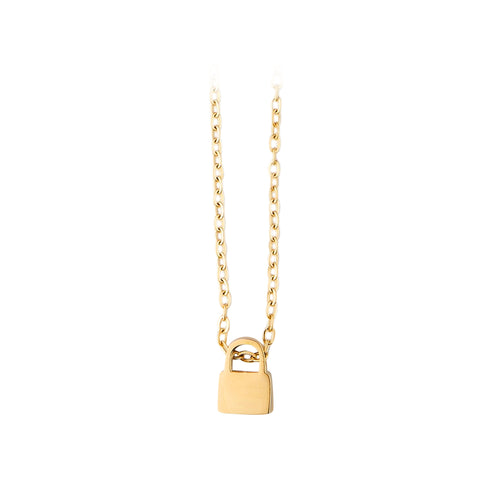 xTool Gold Stainless Steel Lock Necklace (6pcs)