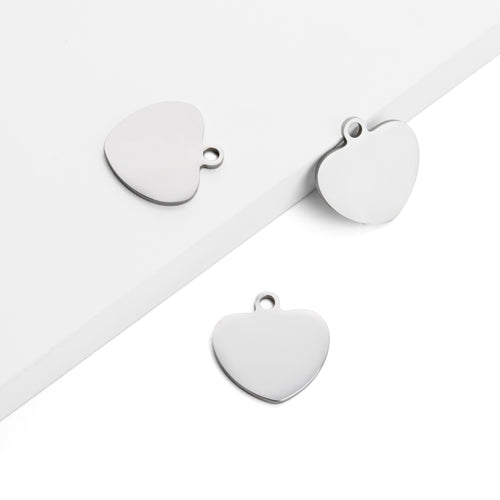 xTool Heart Stainless Steel Tag for Laser Engraving (10pcs)