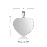 xTool Heart Stainless Steel Tag for Laser Engraving (10pcs), view 3