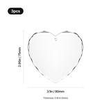 xTool K5 Crystal Faceted Heart-Shaped Ornament (3pcs), view 3