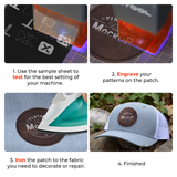 xTool Round Laserable PU Iron-on Patch (10pcs), view 5