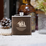 xTool Laserable PU Stainless Steel Hip Flask (6oz), view 2